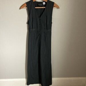 Vintage Gray Maxi Dress Size 5/6